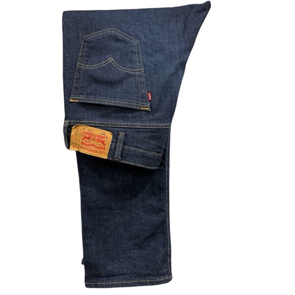 LEVI’S Men’s 501 Dark Wash Button-Fly Jeans, W40 L30 - Picture 1 of 12